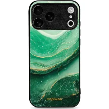 Pouzdro na mobilní telefon Lesklý kryt Mobiwear Glossy - Apple iPhone 17 Pro Max - G023G - Zelený mramor (Prémiové lesklé pouzdro, obal, kryt Mobiwear Glossy na mobil Apple iPhone 17 Pro Max - G023G - Zelený mramor, materiál Plast + TPU silikon - krytí po všech stranách,)