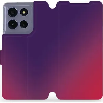 Pouzdro na mobilní telefon Flipové pouzdro Mobiwear - Motorola Moto G86 5G - VP67S Fialový a růžový odstín (Knížkové flip pouzdro, obal, kryt na mobil Motorola Moto G86 5G - VP67S Fialový a růžový odstín, materiál Umělá kůže + TPU - ochrana 360°, stojánek, silikonová vanička,)