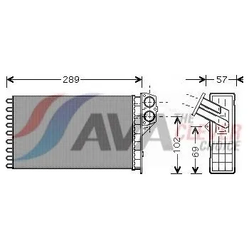 Výměník tepla Výměník tepla, vnitřní vytápění AVA PEA6226