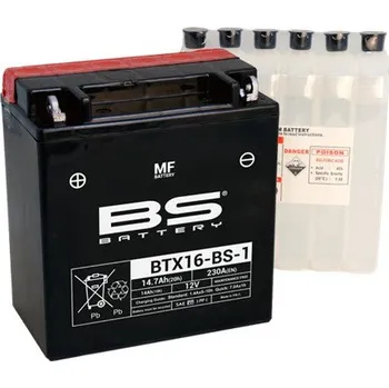 Motobaterie Bezúdržbová motocyklová baterie BS-BATTERY BTX16-BS-1 (YTX16-BS-1)