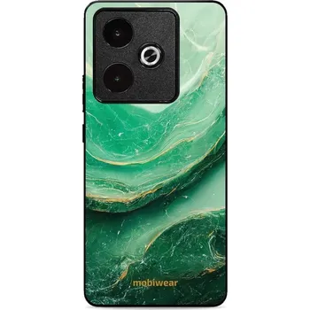 Pouzdro na mobilní telefon Lesklý kryt Mobiwear Glossy - Realme GT 7T - G023G - Zelený mramor (Prémiové lesklé pouzdro, obal, kryt Mobiwear Glossy na mobil Realme GT 7T - G023G - Zelený mramor, materiál Plast + TPU silikon - krytí po všech stranách, neošoupatelný potisk, tenké)