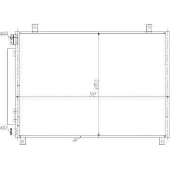 Výparník klimatizace Hart 636 997 Kondenzátor klimatizace