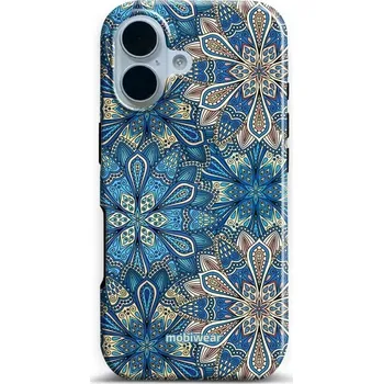 Pouzdro na mobilní telefon Odolný obal Mobiwear Elite Pro - Apple iPhone 17 - E108E Modré mandala květy (Odolné pouzdro, obal kryt Mobiwear Elite Pro - maximální ochrana mobilu Apple iPhone 17, zesílené hrany, přesné výřezy, pohodlné držení, odolná grafika, kvalitní materiály)