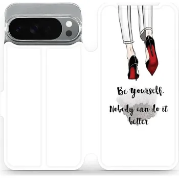 Pouzdro na mobilní telefon Flipové pouzdro Mobiwear - Google Pixel 10 Pro XL - M046P Be yourself (Knížkové flip pouzdro, obal, kryt na mobil Google Pixel 10 Pro XL - M046P Be yourself, materiál Umělá kůže + TPU - ochrana 360°, stojánek, silikonová vanička, magnetické zavírání)