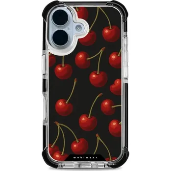 Pouzdro na mobilní telefon Odolný obal Mobiwear MagSafe Elite Bumper - Apple iPhone 17 - DP83D Třešně (Odolný kryt, pouzdro, obal Mobiwear Elite Bumper na mobil Apple iPhone 17 - DP83D Třešně, materiál Plast + TPU silikon + kov - zesílená ochrana telefonu, podpora MagSafe, krytí)