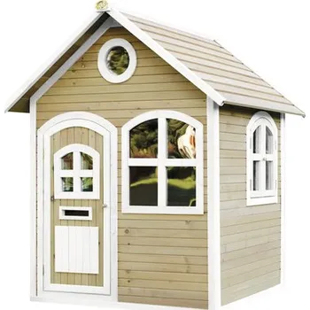 Dětský domeček Herní domeček zahradní domeček pro děti axi Julia dřevo hnědé bílé
