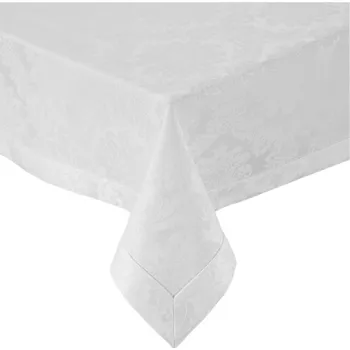 ubrus Bílý ubrus 130x220 ornamenty elegantní dekorativní skvrnám odolný