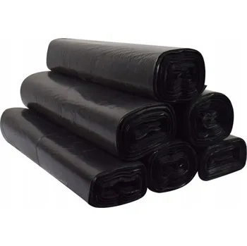 Pytle na odpadky Pytel na odpad TŘÍDĚNÝ ČERNÝ 120L 10 Ks PEVNÝ