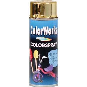 Barva ve spreji COLORWORKS CHROM SPRAY - EFEKT CHROMU - ZLATÝ LAK