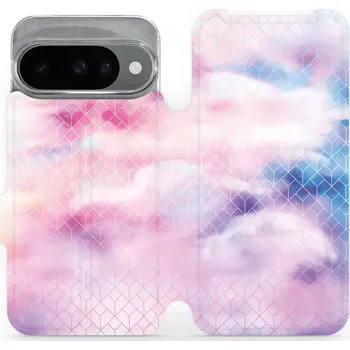 Pouzdro na mobilní telefon Flipové pouzdro Mobiwear - Google Pixel 10 - MR02S Vodovkové obrazce (Knížkové flip pouzdro, obal, kryt na mobil Google Pixel 10 - MR02S Vodovkové obrazce, materiál Umělá kůže + TPU - ochrana 360°, stojánek, silikonová vanička, magnetické zavírání)