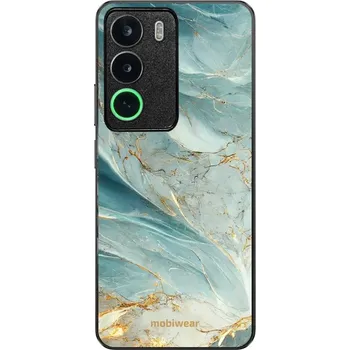 Pouzdro na mobilní telefon Lesklý kryt Mobiwear Glossy - Realme C71 - G022G Zelenkavý a zlatavý mramor (Prémiové lesklé pouzdro, obal, kryt Mobiwear Glossy na mobil Realme C71 - G022G Zelenkavý a zlatavý mramor, materiál Plast + TPU silikon - krytí po všech stranách, neošoupatelný)