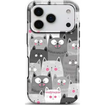Pouzdro na mobilní telefon Odolný obal Mobiwear Elite Pro - Apple iPhone 17 Pro - E099E Kočičky (Odolné pouzdro, obal kryt Mobiwear Elite Pro - maximální ochrana mobilu Apple iPhone 17 Pro, zesílené hrany, přesné výřezy, pohodlné držení, odolná grafika, kvalitní materiály)