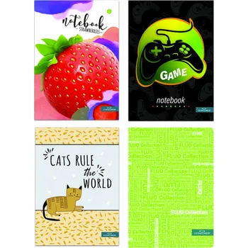 Zápisník Concorde Záznamní kniha A6 100 listů čtverečkovaná mix motivů