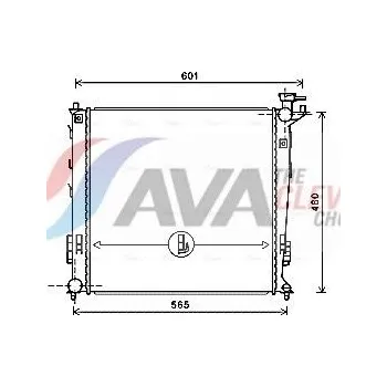 Chladič motoru Chladič, chlazení motoru AVA KAA2239