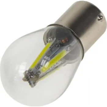 Autožárovka LED BA15s bílá, 12-24V, 4x COB LED