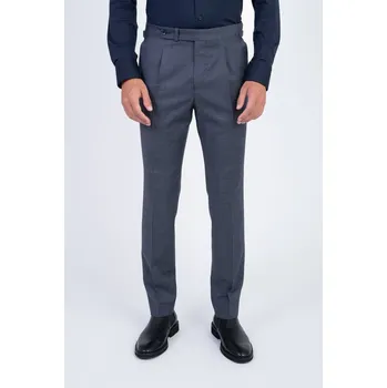 Dámské kalhoty Vlněné kalhoty se sponou V pohodlném střihu 192655