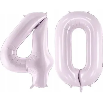 Balónek Fóliový balónek číslo 40 pastelově fialový, 72 cm