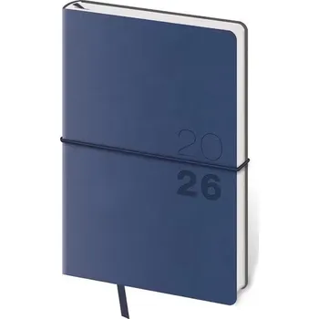 Diář Helma - Flexio - týdenní diář 2026, tmavě modrý, kapesní, 9 × 14 cm
