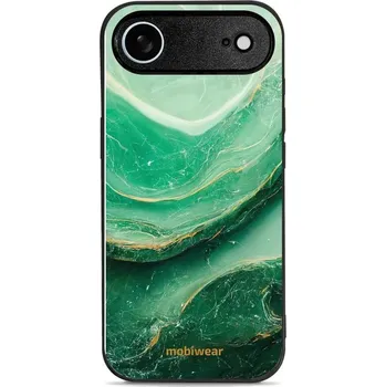 Pouzdro na mobilní telefon Lesklý kryt Mobiwear Glossy - Apple iPhone Air - G023G - Zelený mramor (Prémiové lesklé pouzdro, obal, kryt Mobiwear Glossy na mobil Apple iPhone Air - G023G - Zelený mramor, materiál Plast + TPU silikon - krytí po všech stranách, neošoupatelný potisk,)