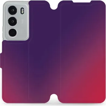 Pouzdro na mobilní telefon Flipové pouzdro Mobiwear - Realme C71 - VP67S Fialový a růžový odstín (Knížkové flip pouzdro, obal, kryt na mobil Realme C71 - VP67S Fialový a růžový odstín, materiál Umělá kůže + TPU - ochrana 360°, stojánek, silikonová vanička, magnetické zavírání)