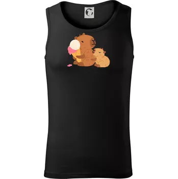 Pánské termoprádlo Kapybara se zmrzlinou - Tílko pánské Core - M ( Černá )