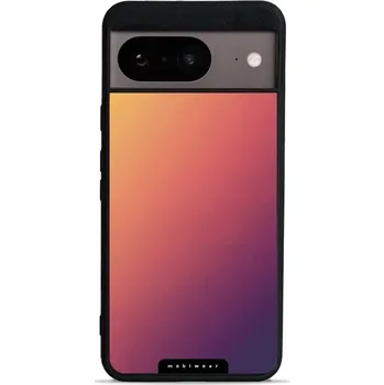 Pouzdro na mobilní telefon Lesklý kryt Mobiwear Glossy - Google Pixel 8 - G066G Oranžový odstín (Prémiové lesklé pouzdro, obal, kryt Mobiwear Glossy na mobil Google Pixel 8 - G066G Oranžový odstín, materiál Plast + TPU silikon - krytí po všech stranách, neošoupatelný potisk, tenké)
