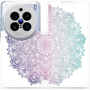 Pouzdro na mobilní telefon Flipové pouzdro Mobiwear - Vivo X200 Pro - M008S Mandala (Knížkové flip pouzdro, obal, kryt na mobil Vivo X200 Pro - M008S Mandala, materiál Umělá kůže + TPU - ochrana 360°, stojánek, silikonová vanička, magnetické zavírání)