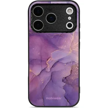 Pouzdro na mobilní telefon Lesklý kryt Mobiwear Glossy - Apple iPhone 17 Pro - G050G - Fialový mramor (Prémiové lesklé pouzdro, obal, kryt Mobiwear Glossy na mobil Apple iPhone 17 Pro - G050G - Fialový mramor, materiál Plast + TPU silikon - krytí po všech stranách, neošoupatelný)