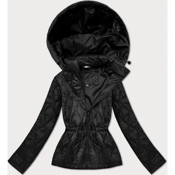 Černá lehká dámská bunda s kapucí Minority (B25-510-1) odstíny černé XL (42)
