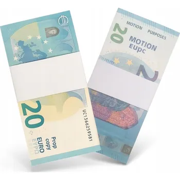 žolíková karta Balíček bankovek pro hru, sběratelský – 100 kusů x 20 EURO (R005)