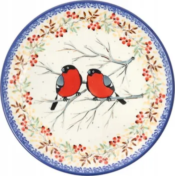 Talíř Dezertní talíř Bolesławiec Umělecká keramika 20 cm