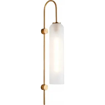 Nástěnné svítidlo Klok Nástěnné svítidlo 750x100 mm, 1xE27, Bílé, Železo + Sklo