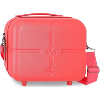 JOUMMA BAGS PEPE JEANS Highlight Coral, Cestovní kosmetický kufřík, 21x29x15cm, 768392D