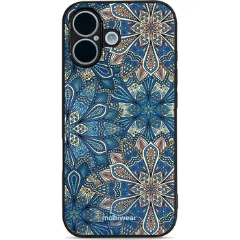 Pouzdro na mobilní telefon Lesklý kryt Mobiwear Glossy - Apple iPhone 17 - G038G - Modré mandala květy (Prémiové lesklé pouzdro, obal, kryt Mobiwear Glossy na mobil Apple iPhone 17 - G038G - Modré mandala květy, materiál Plast + TPU silikon - krytí po všech stranách, neošoupatelný)