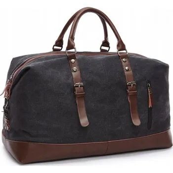 Cestovní taška Cestovní taška pánská černá s uchy 60L příruční zavazadlo