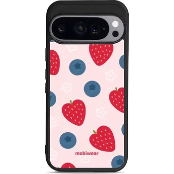 Pouzdro na mobilní telefon Lesklý kryt Mobiwear Glossy - Google Pixel 9 - GP84G Jahody a borůvky (Prémiové lesklé pouzdro, obal, kryt Mobiwear Glossy na mobil Google Pixel 9 - GP84G Jahody a borůvky, materiál Plast + TPU silikon - krytí po všech stranách, neošoupatelný potisk, tenk