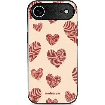 Pouzdro na mobilní telefon Lesklý kryt Mobiwear Glossy - Apple iPhone Air - GP93G Otisk srdce (Prémiové lesklé pouzdro, obal, kryt Mobiwear Glossy na mobil Apple iPhone Air - GP93G Otisk srdce, materiál Plast + TPU silikon - krytí po všech stranách, neošoupatelný potisk, tenké)