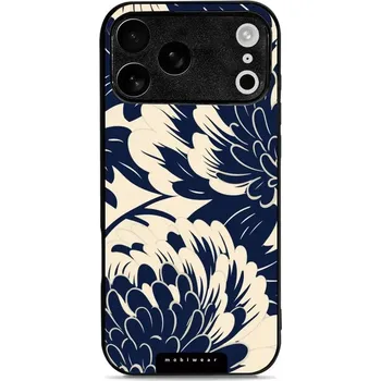 Pouzdro na mobilní telefon Lesklý kryt Mobiwear Glossy - Apple iPhone 17 Pro Max - GA40G Modré a béžové květy (Prémiové lesklé pouzdro, obal, kryt Mobiwear Glossy na mobil Apple iPhone 17 Pro Max - GA40G Modré a béžové květy, materiál Plast + TPU silikon - krytí po všech stranách,)
