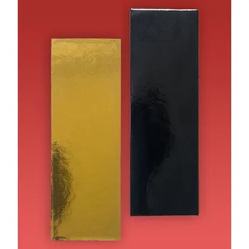 CZ distribuce Podložka minidezert 2400, 15x4cm (zlato-černá) 100 ks/bal