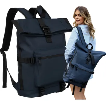 Městský batoh Prostorný městský batoh z polyesteru Barva: námořnictvo