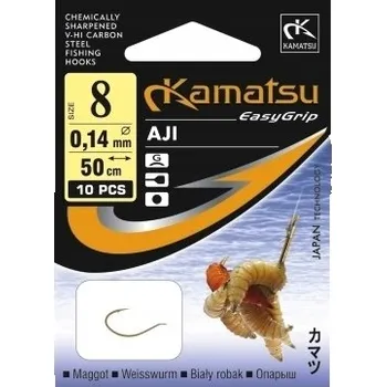 Rybářský háček Háčky na vodu, plovoucí háčky, s návazcem, s protihrotem Kamatsu AJI 10 ks