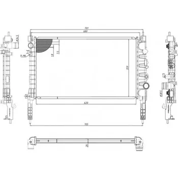 Chladič motoru CHLODNICA OPEL MOKKA 13-