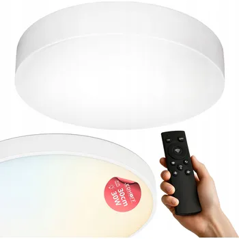 Stropní Svítidlo kulatý Ledhoff 30 x 5 cm bílý