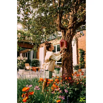 Pro ptáka Krmítko - Cosy bird feeder - tuscan red 18 cm