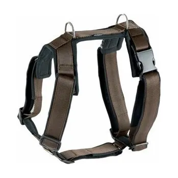 Postroj pro psa Postroj 4Dox Comfort plus - čokoláda M / s uchem