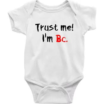 Kojenecký body Trust me I´m Bc. / Věř mi jsem Bc. - Body kojenecké s krátkým rukávem - Krátký r. 3-6 měs ( Bílá )