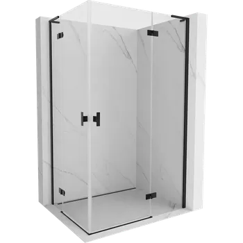 Mexen Mist-H L Duo sprchový kout pravý otevírací 70 x 85 cm, transparentní, černý - 8A5L-070L-085P-70-00 Sprchové kouty