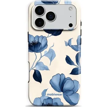 Pouzdro na mobilní telefon Odolný obal Mobiwear Elite Pro - Apple iPhone 17 Pro Max - EP73E Modrá krása květů (Odolné pouzdro, obal kryt Mobiwear Elite Pro - maximální ochrana mobilu Apple iPhone 17 Pro Max, zesílené hrany, přesné výřezy, pohodlné držení, odolná grafika, kvalitní)