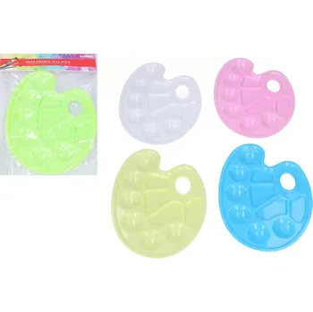 Paleta na barvy Malířská paleta plast mix barev