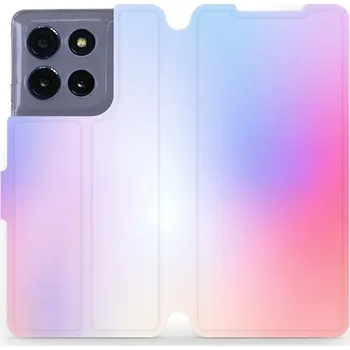 Pouzdro na mobilní telefon Flipové pouzdro Mobiwear - Motorola Moto G86 5G - VP65S Nachový odstín (Knížkové flip pouzdro, obal, kryt na mobil Motorola Moto G86 5G - VP65S Nachový odstín, materiál Umělá kůže + TPU - ochrana 360°, stojánek, silikonová vanička, magnetické zavírání)